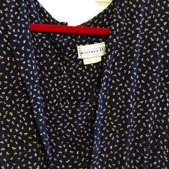 Ladies, Navy Blue Classic Dress, Mirrors II in 14 - Picture 9 of 10